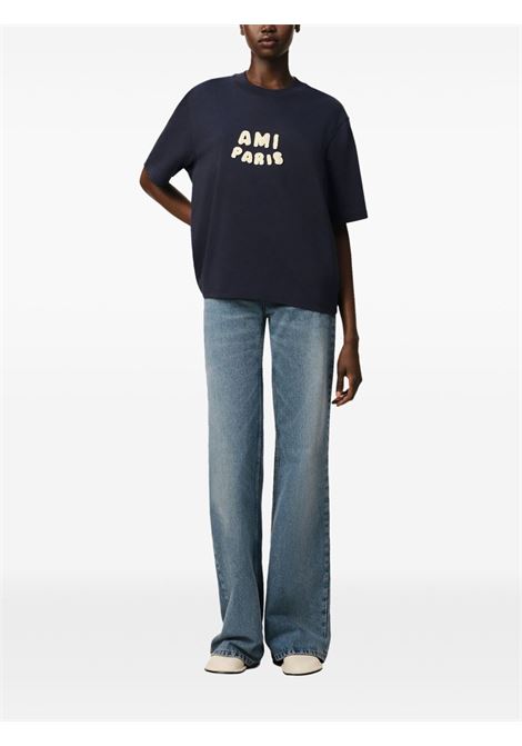 t.shirt ap logo unisex navy AMI PARIS | UTS075.7264011